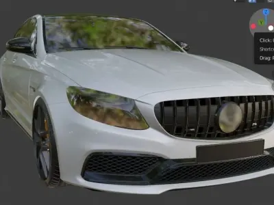 Mercendes C63 AMG 3D model