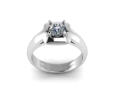 Jewelry Diamond Ring 3D print model