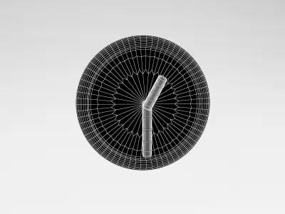 One O Clock Low-poly 3D model