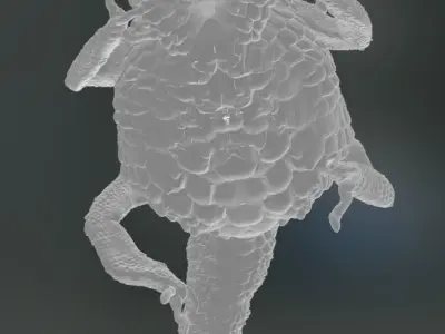 Chameleon with submeshes  3D model