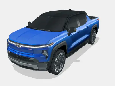 Chevrolet Silverado EV RST 2024 Low-poly 3D model