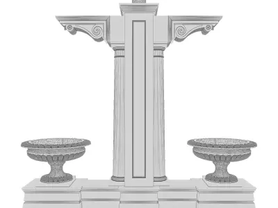 Classic Exterior Items Low-poly 3D model