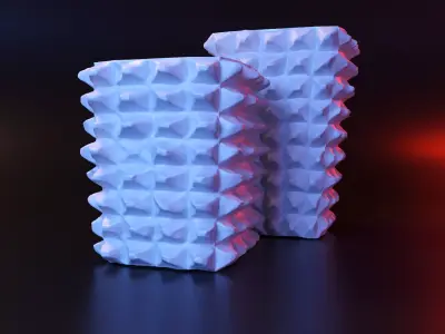 Vase cubic  3D print model