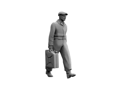 Gas Station Staff 3D print model