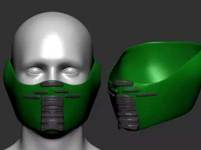 helmet high poly sculpt 3d printable ver 7 3D model 3D model