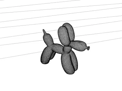 Balloon Dog Jeff Koons 3D model