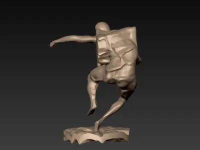 Stylized Action Figure 06 3D model