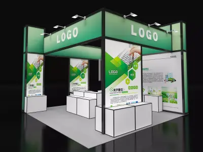 exhibition Low-poly 3D model 3