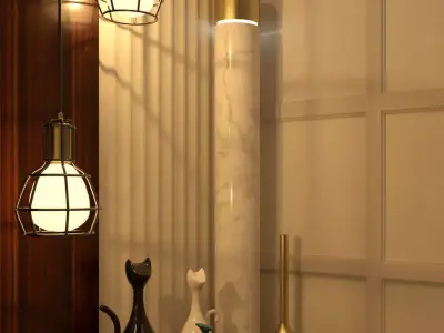 IA COLLECTION - DECORATIVE CERAMIC CATS Free 3D model