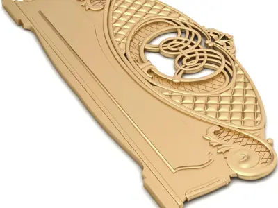Bed Ornament Frame 6 - For CNC and Interior 3D model