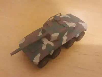 Rooikat Armoured Car 3D print model