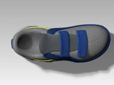 Cartoon sport shoe Low-poly 3D model