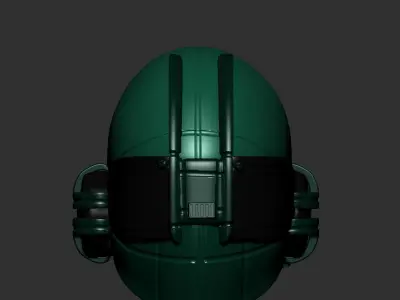 helmet high poly sculpt 3d printable ver 7 3D model 3D model 48