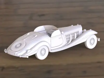 mercedes 540 3D print model