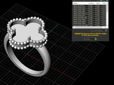 Ring model 576 3D print model
