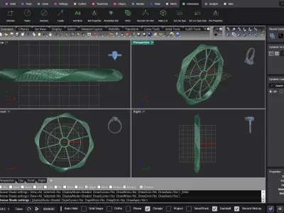 Fusion bangle code 702 in 4 sizes 3D print model