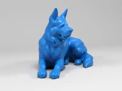 German Shepherd Dog 2 3D print model