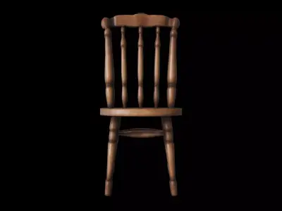 3d Model  Ladderback Chair Isolated On High Render 3D model get
