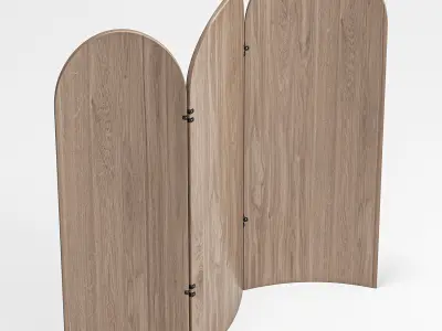 Wood Veneer Screen By Zeitraum 3D model