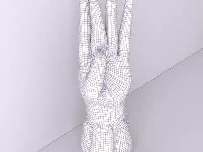 Concrete Hand Stand 3D model