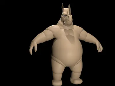 Rhino Character 3D model