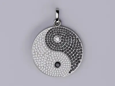 Pendant Yin Yang  3D print model