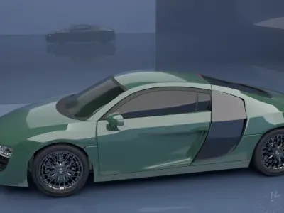 audi R8 model for maya  3D model