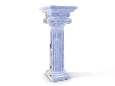 Marble Ionic Column model pack Low-poly 3D model