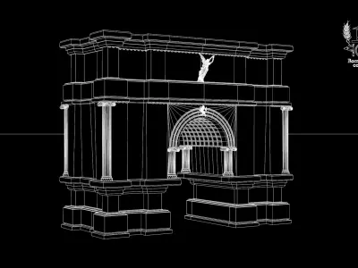 Roman Island Portal 3D model