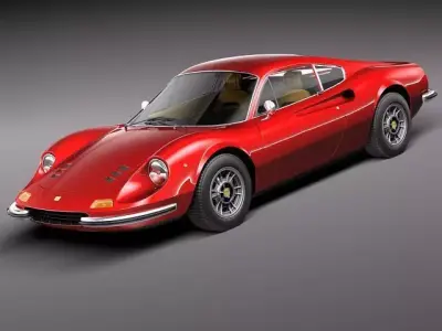 Ferrrai Dino 246 GT 1969 3D model