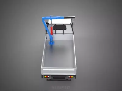 MANUAL HYDRAULIC JACK LIFTING HOIST JIB CRANE HOOK PICKUP TRUCK 3D model