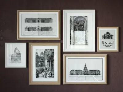 Pictures engraving 3D model