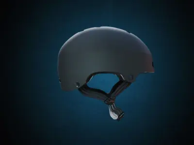 Skate Helmet Low-poly 3D model