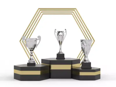 Trophy Cups 3D model 70