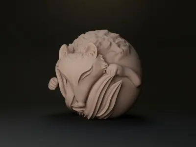 fox candel 3D print model