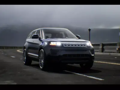 SUV 03 Driveable  Animated  Realistic Low-poly 3D model