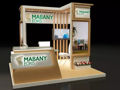 Booth Exhibition Stand a327 3D model