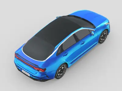 Kia K5 2022 Low-poly 3D model