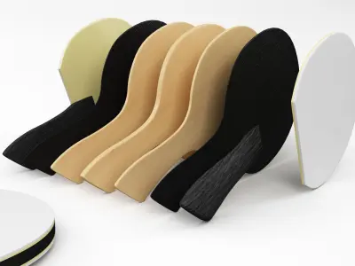 Racket for ping pong with case and exploded view 3D model