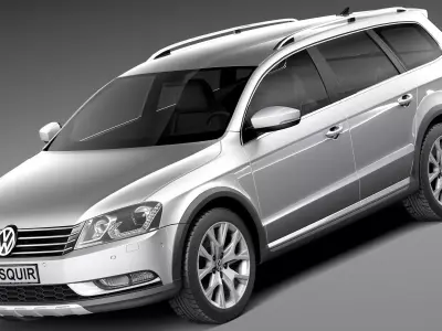Volkswagen Passat Alltrack 2013 3D model