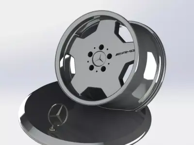 Mercedes-Benz AMG AERO 2 RIM 3D STL MODEL PRINTABLE Free 3D print model
