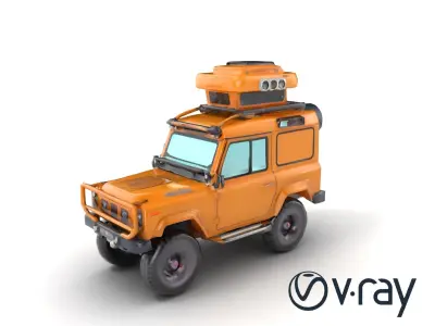GeoSurvey Pro Terrain-Mapping Vehicle model pack Low-poly 3D model