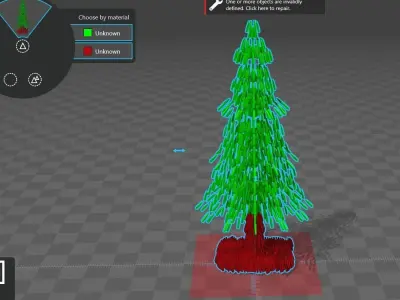 artistic christmas tree free Free 3D model