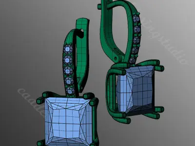 Earrings od55 3D print model