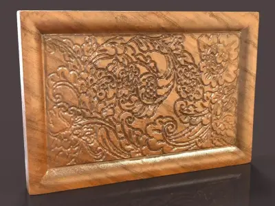 Wooden Frame Free 3D model