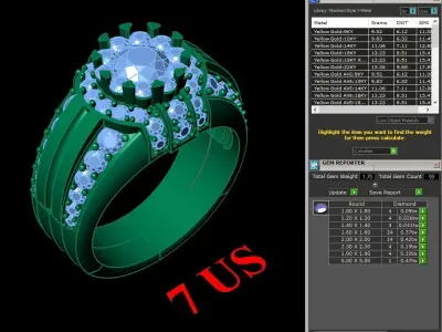 Luxury Men Rings Designs 5MR049 3D print model