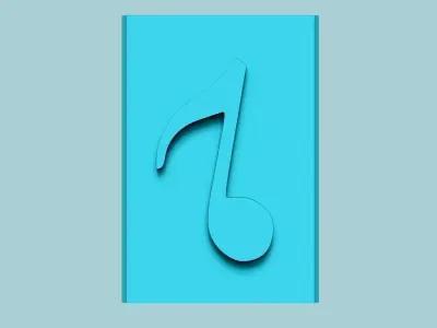 Stamp 59 - Music - Fondant Decoration Maker Toy 3D print model