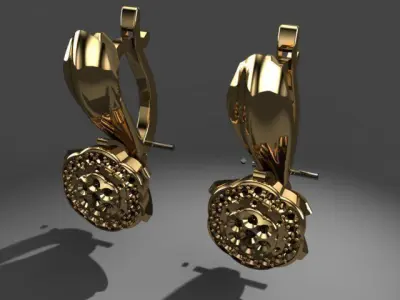 golden-ring rose gold flower ring 3D print model