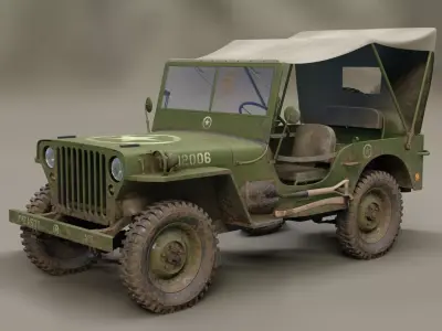 Jeep Willys 1944 3D model