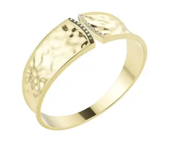 Gold ring 3D print model